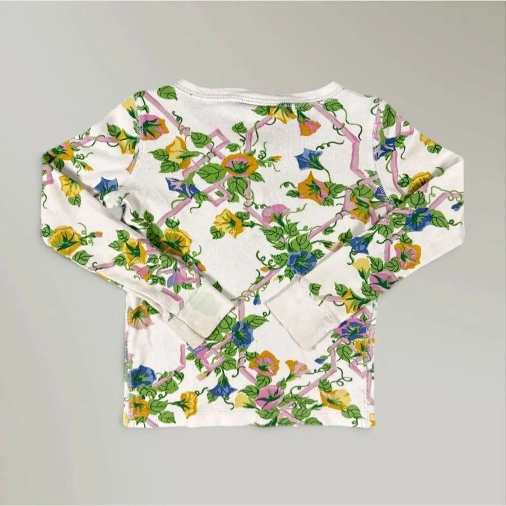 The Beaufort Bonnet Company Floral Pajama Set Pima Cotton PJ Soft Size 4T